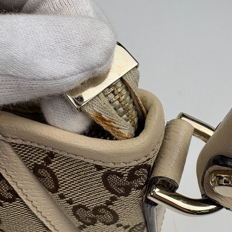 Gucci GG Pattern Shoulder Bag One Shoulder Bag Canvas Beige White