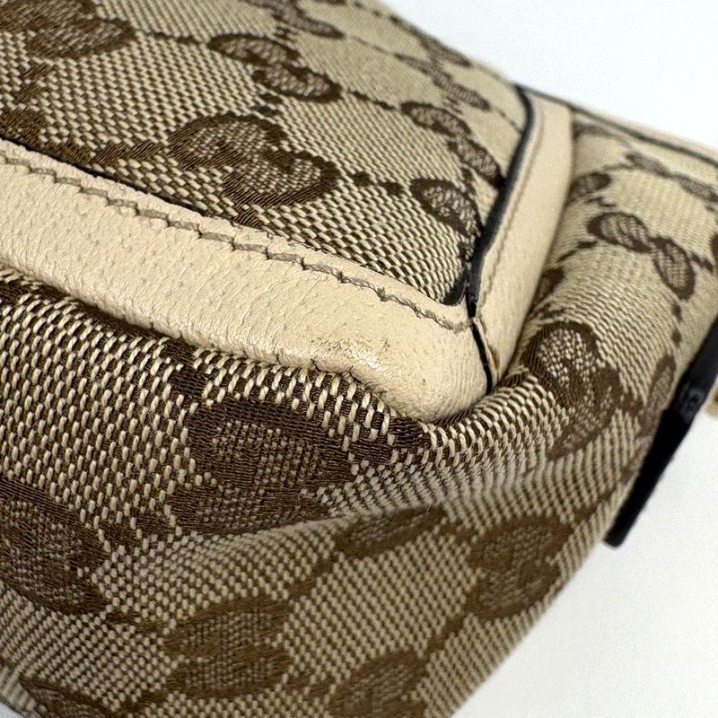 Gucci GG Pattern Shoulder Bag One Shoulder Bag Canvas Beige White