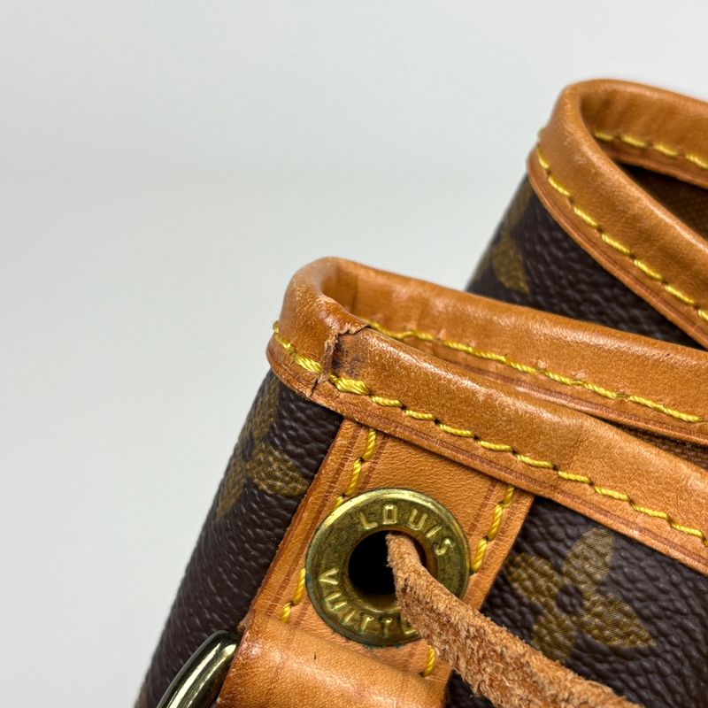 Louis Vuitton Petit Noe One Shoulder Drawstring Shape Bag Monogram
