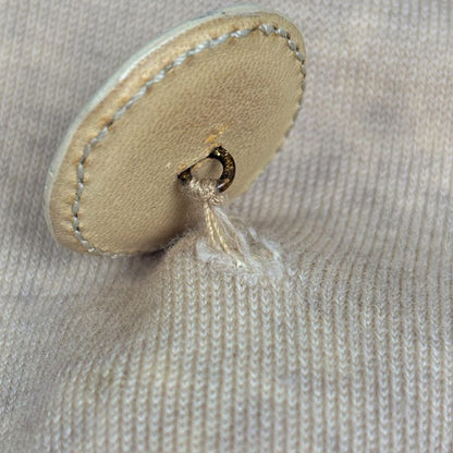Hermes Logo Cardigan Top Beige