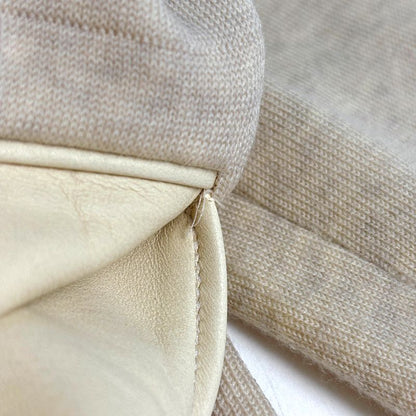 Hermes Logo Cardigan Top Beige