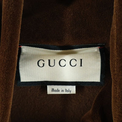 Gucci Chenille Velour Over Jacket Track Brown Yellow