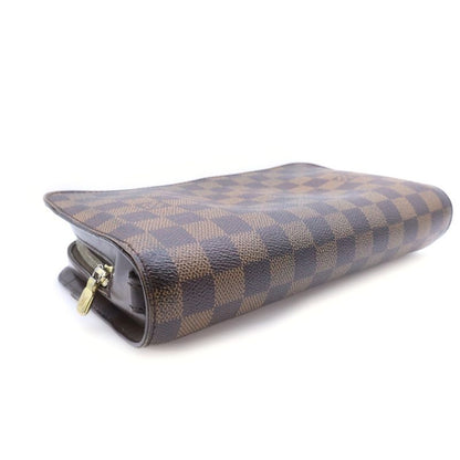 Louis Vuitton Damier Saint Second Case Pouch Brown Leather
