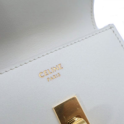 Celine Small Trifold Card Case White