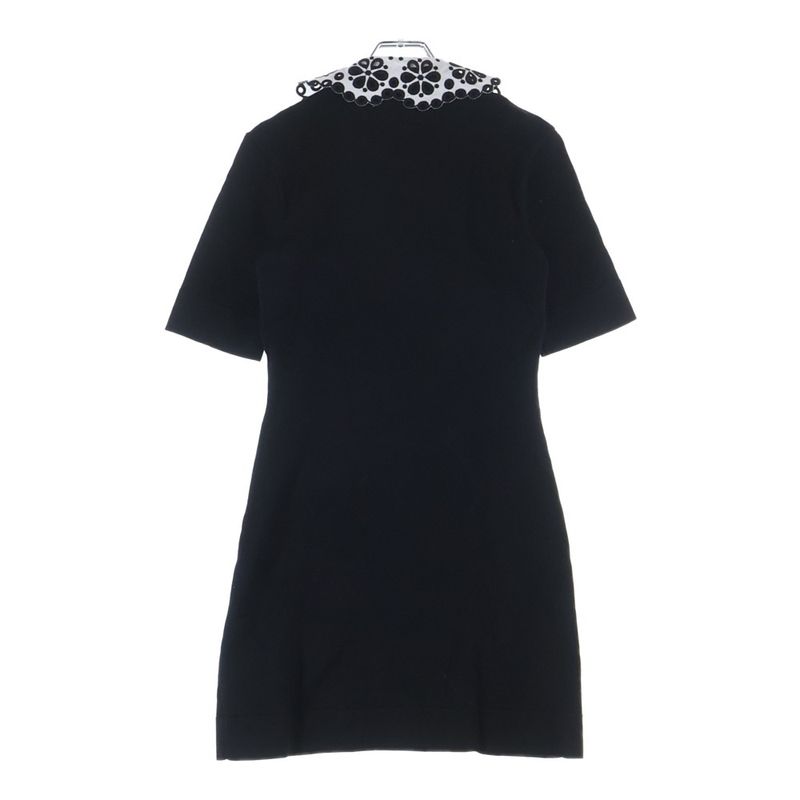 Louis Vuitton Broiled Color Zip Up Knit Dress Short Sleeve