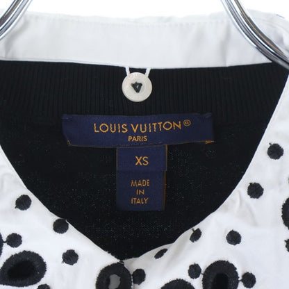 Louis Vuitton Broiled Color Zip Up Knit Dress Short Sleeve