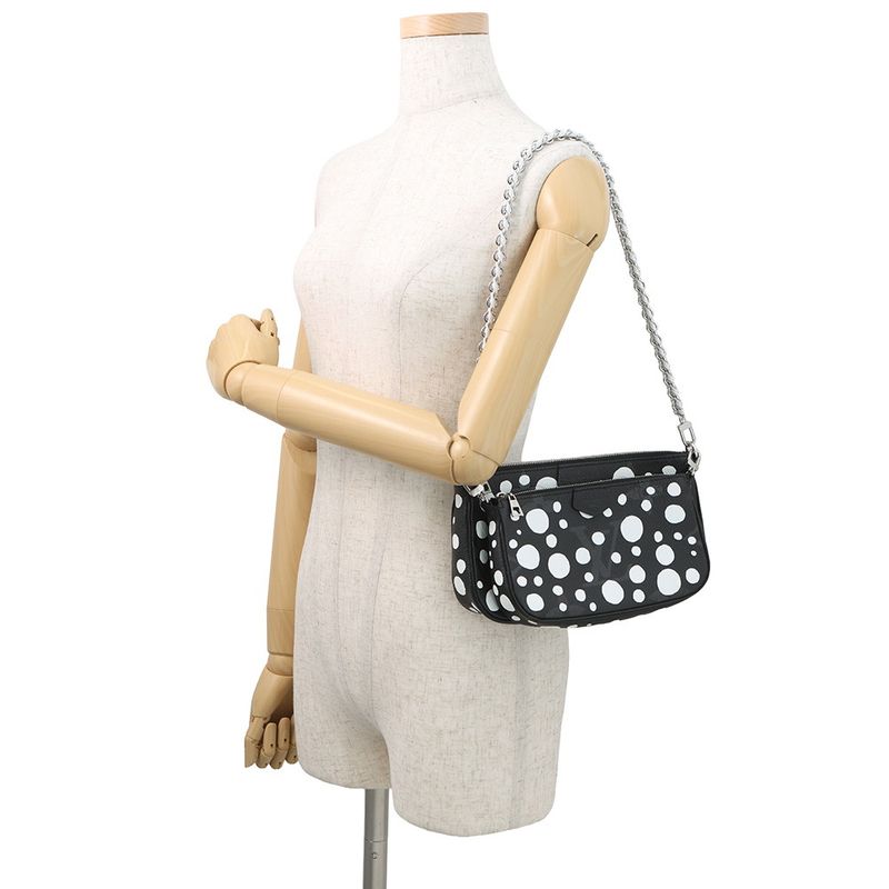 Louis Vuitton Shoulder Bag Monogram Empreinte Infinity Dot LV Yk Multi Pochette Noir Black