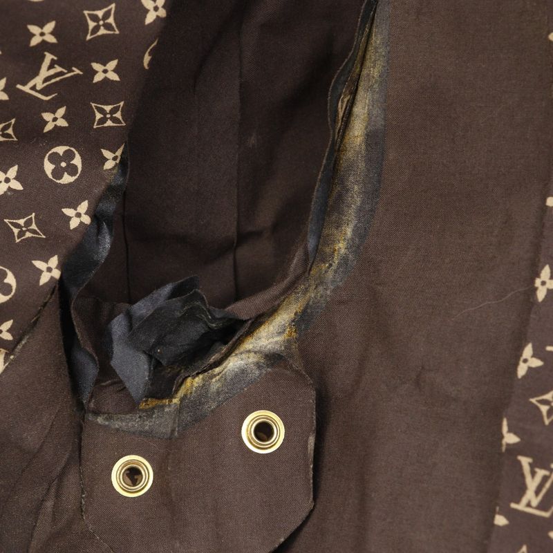 Louis Vuitton Monogram Cotton Brown Trench Coat