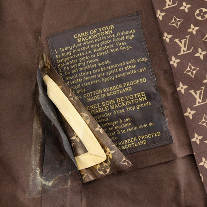 Louis Vuitton Monogram Cotton Brown Trench Coat