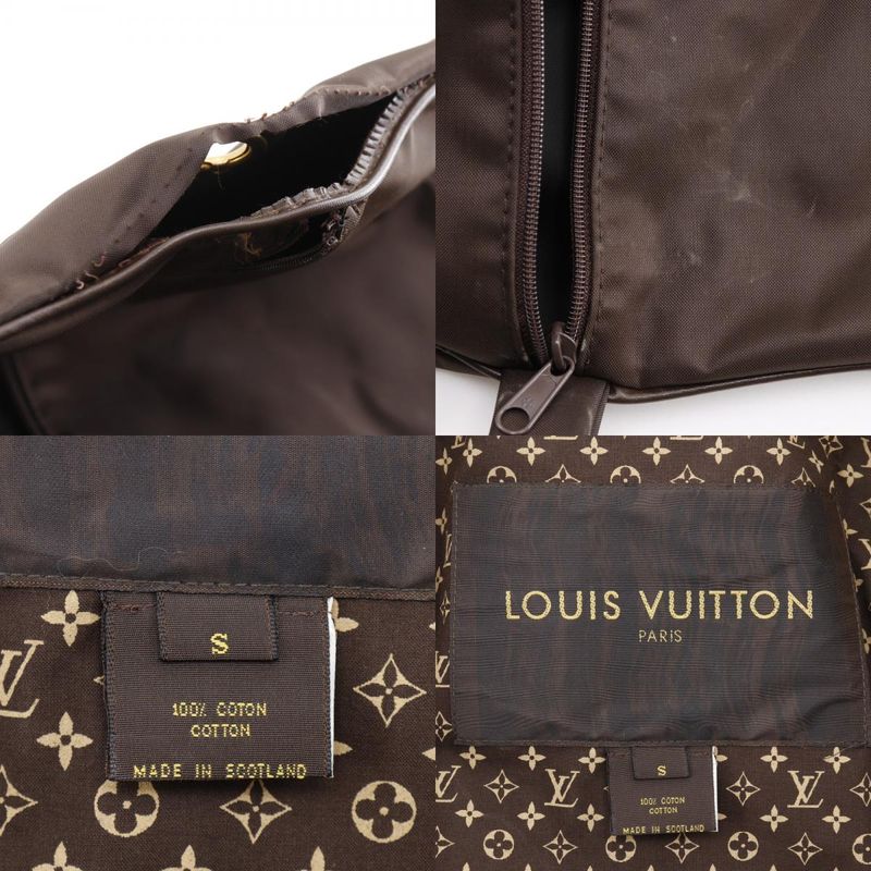Louis Vuitton Monogram Cotton Brown Trench Coat