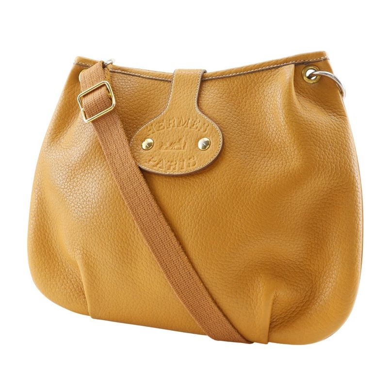 Hermes Rodeo Ardennes Natural Shoulder Bag