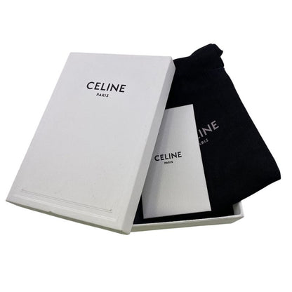 Celine Fragment Case Zipped Compact Card Holder Gray