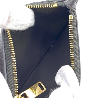 Celine Fragment Case Zipped Compact Card Holder Gray