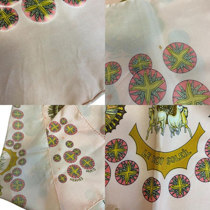 Hermes Carre 90 le Roy Soleil Sun King Scarf Pink