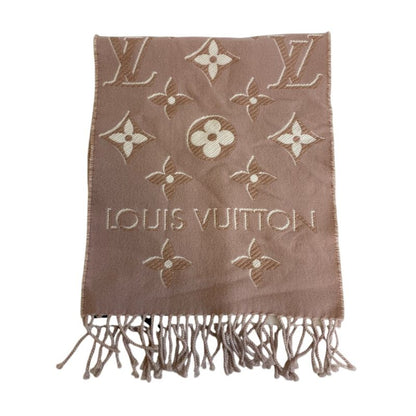 Louis Vuitton Fringe LV Essential Shine Muffler Pink Scarf