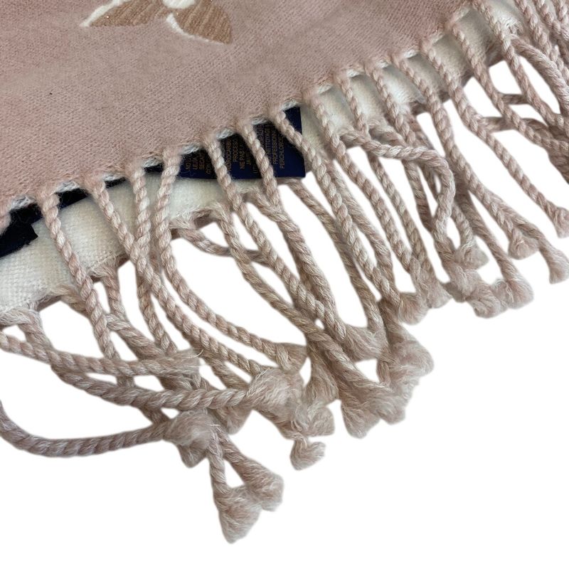 Louis Vuitton Fringe LV Essential Shine Muffler Pink Scarf