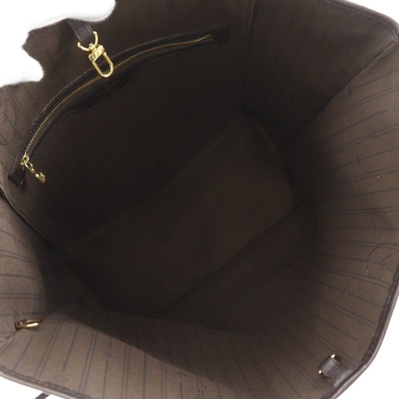 Louis Vuitton Neverfull MM Monogram Idylle Cotton Nylon Fuzan Brown