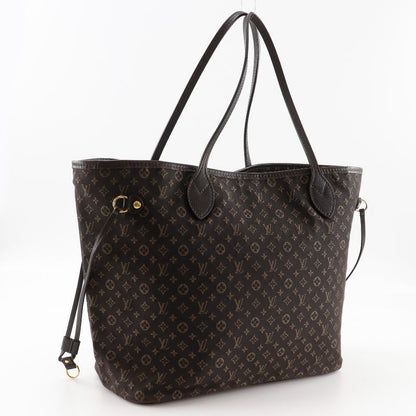 Louis Vuitton Neverfull MM Monogram Idylle Cotton Nylon Fuzan Brown
