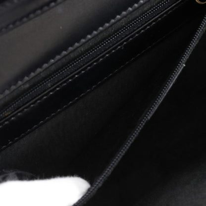 Gucci Vintage 2-Way Clutch Calf Black Shoulder Bag