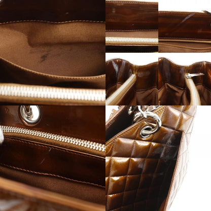 Chanel Grand Shopping Tote GST Quilted Chain Enamel Bronze
