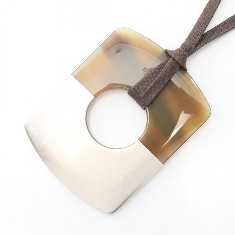 Hermes Necklace Dalva Brown