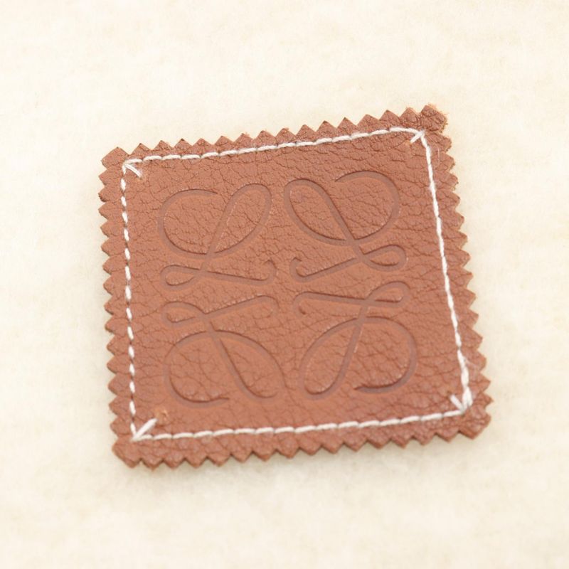 Loewe Muffler Anagram Scarf White Wool Patch