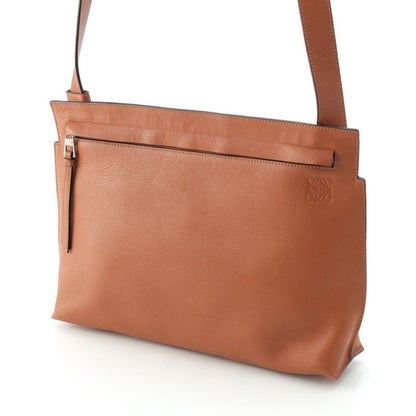 Loewe Leather T Shoulder Anagram Messenger Bag Brown
