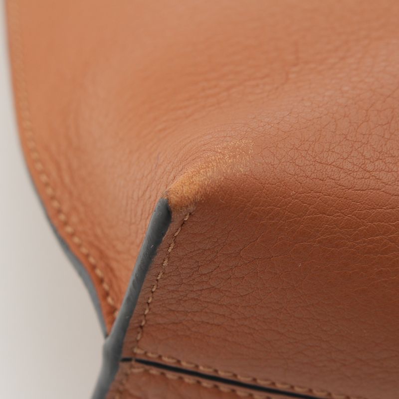 Loewe Leather T Shoulder Anagram Messenger Bag Brown