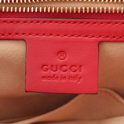 Gucci GG Supreme 2-Way Handbag Navy Beige Red