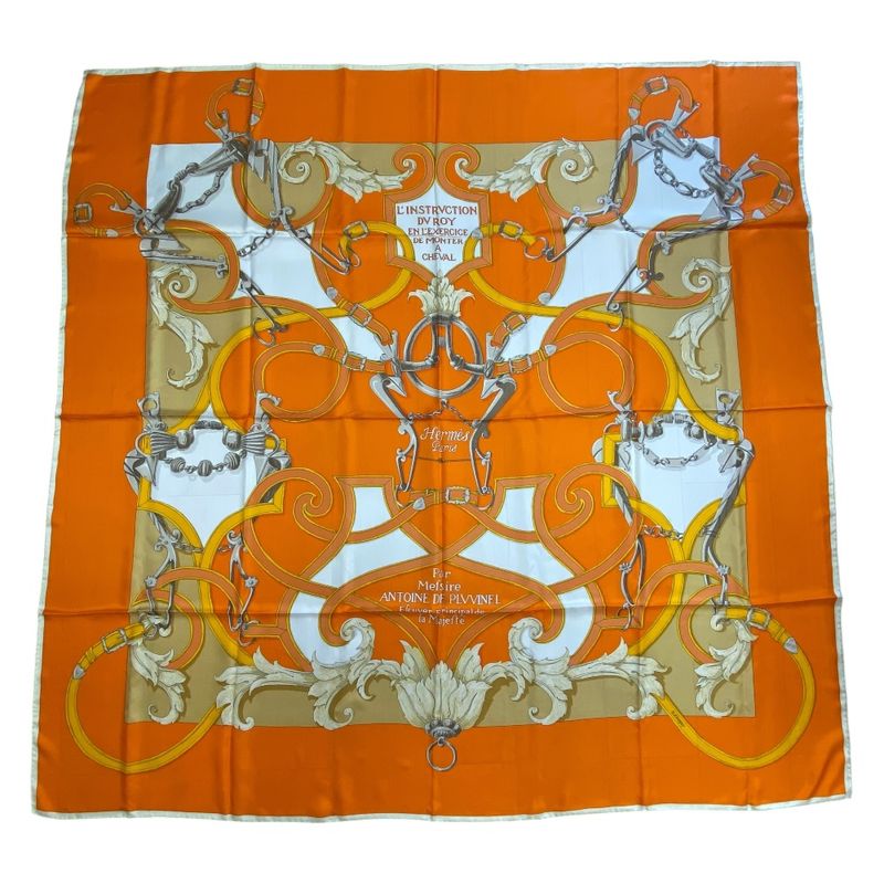 Hermes Scarf Carre 140 Large Shawl Linstrvction DV Roy Imperial Silk