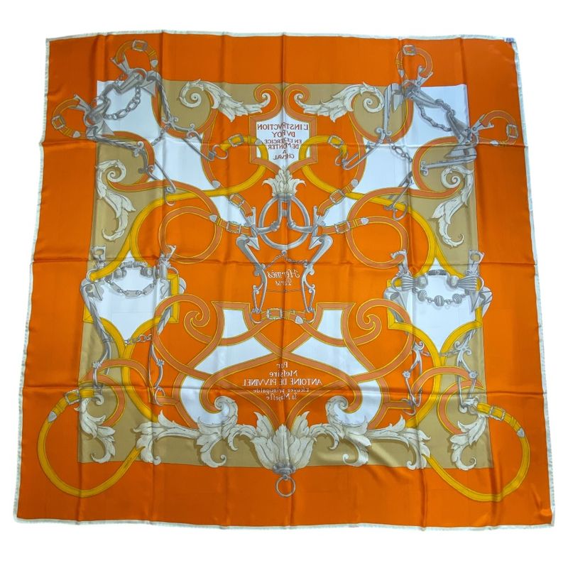 Hermes Scarf Carre 140 Large Shawl Linstrvction DV Roy Imperial Silk