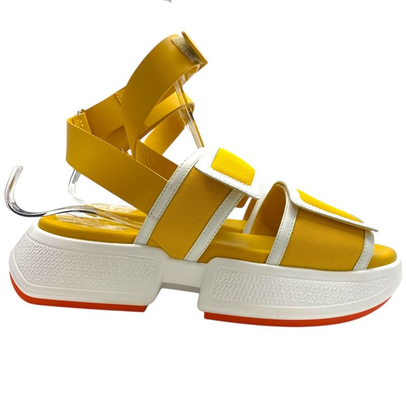 Hermes Geek Sandals Shoes Flat Thick Sole Belt Ankle Strap