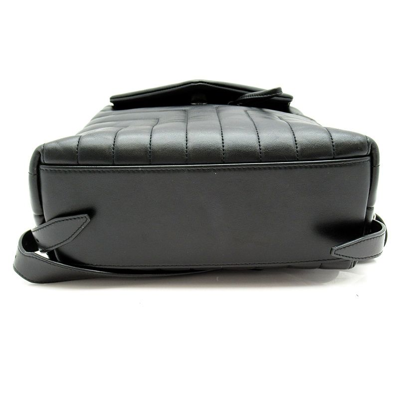 Saint Laurent Yves Lou Backpack Leather Black