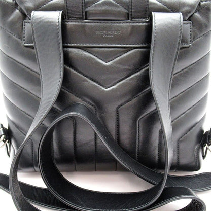 Saint Laurent Yves Lou Backpack Leather Black