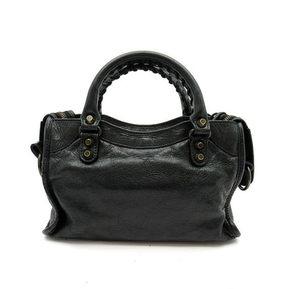 Balenciaga Classic Mini City Sheepskin Handbag Black