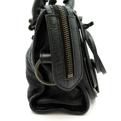 Balenciaga Classic Mini City Sheepskin Handbag Black