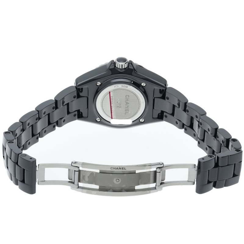 Chanel Watch Diamond Bezel Box Warranty Ceramic