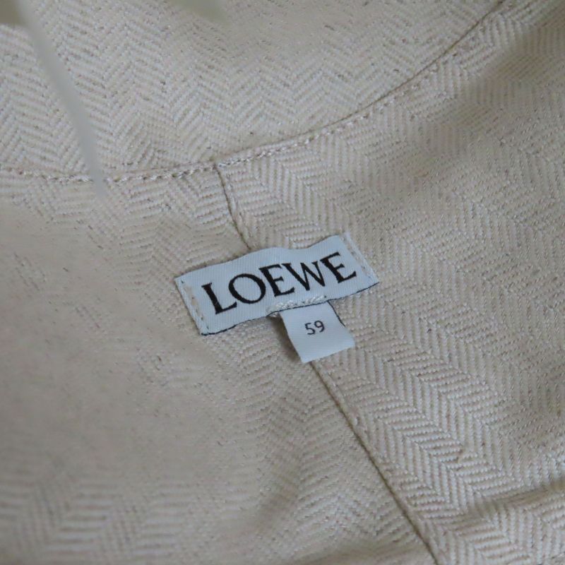 Loewe 100% Cotton Lambskin Logo Patch Bucket Hat
