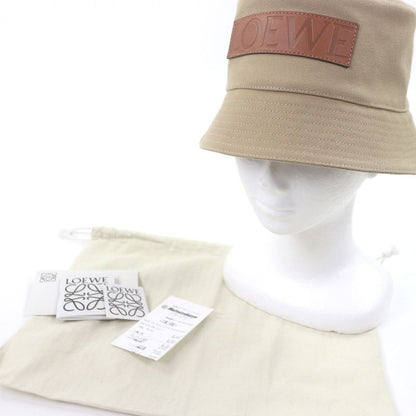 Loewe 100% Cotton Lambskin Logo Patch Bucket Hat