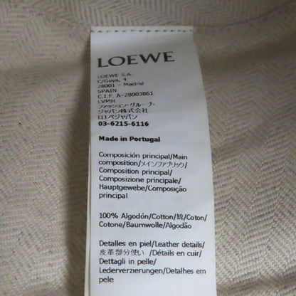 Loewe 100% Cotton Lambskin Logo Patch Bucket Hat
