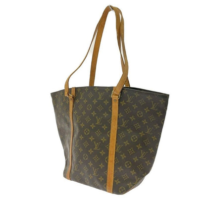 Louis Vuitton Monogram Sac Shopping Tote Brown