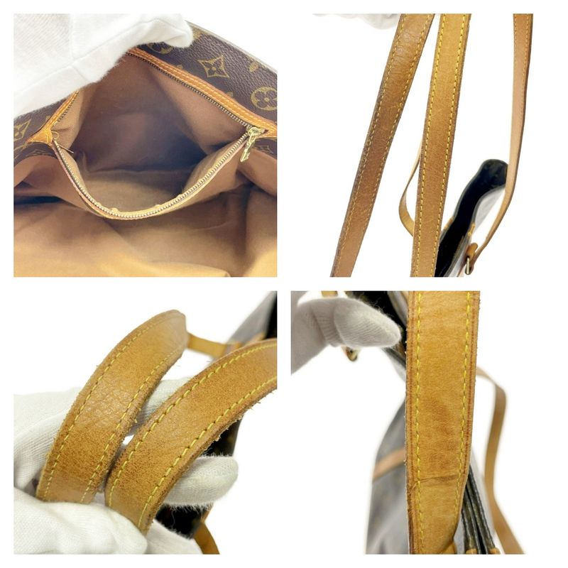 Louis Vuitton Monogram Sac Shopping Tote Brown