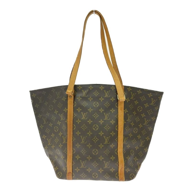 Louis Vuitton Monogram Sac Shopping Tote Brown