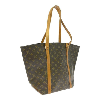 Louis Vuitton Monogram Sac Shopping Tote Brown