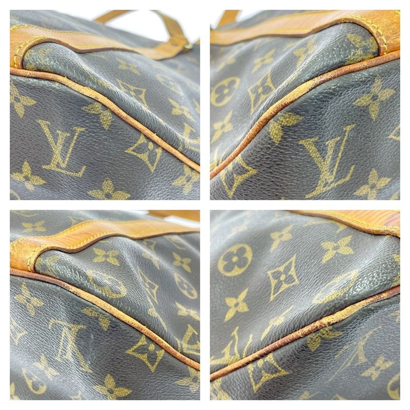 Louis Vuitton Monogram Sac Shopping Tote Brown