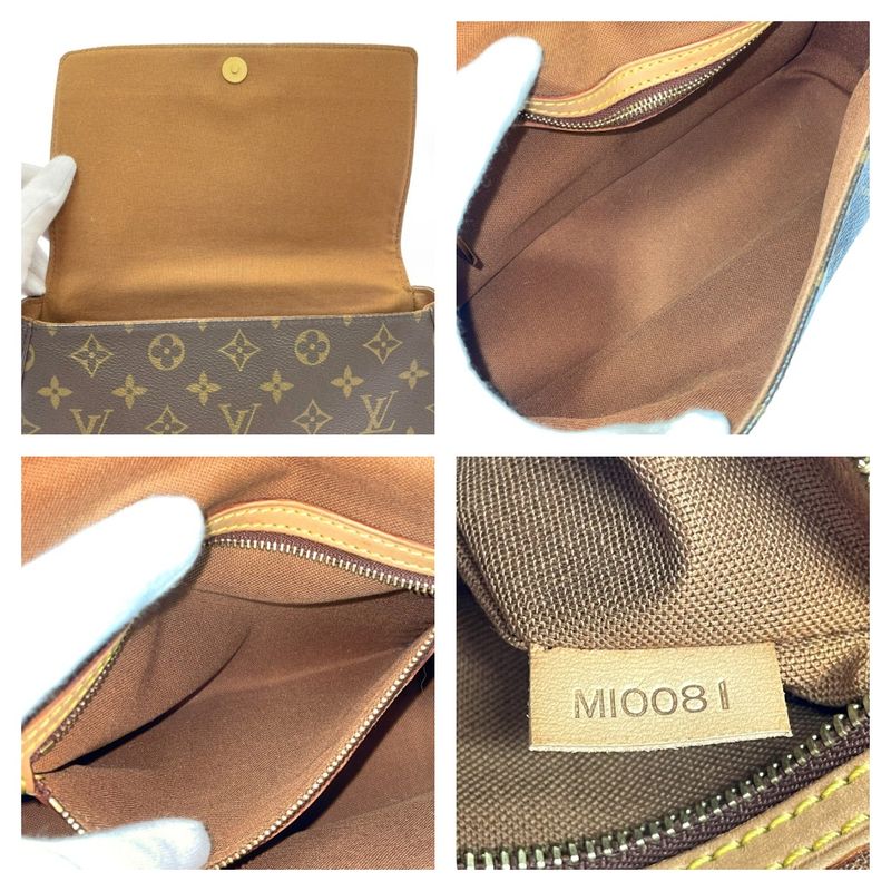 Louis Vuitton Monogram Mini Luping Shoulder Bag Brown