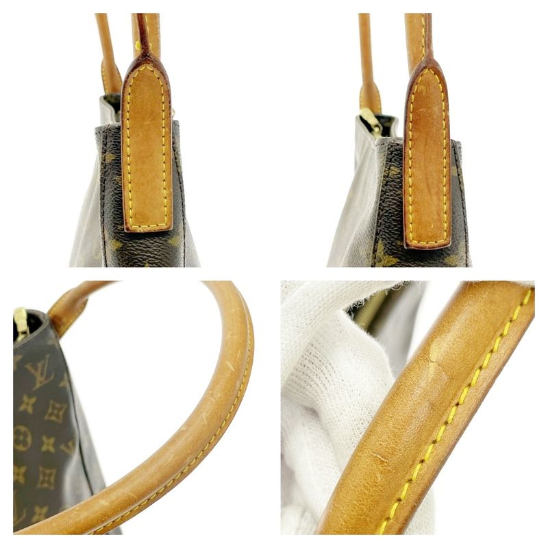 Louis Vuitton Monogram Looping GM Shoulder Bag Brown