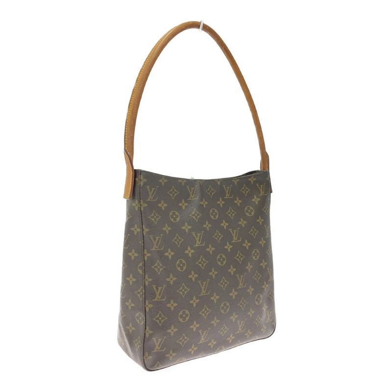 Louis Vuitton Monogram Looping GM Shoulder Bag Brown
