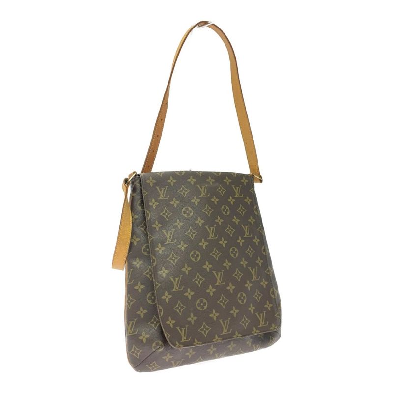 Louis Vuitton Monogram Musette Shoulder Bag Brown