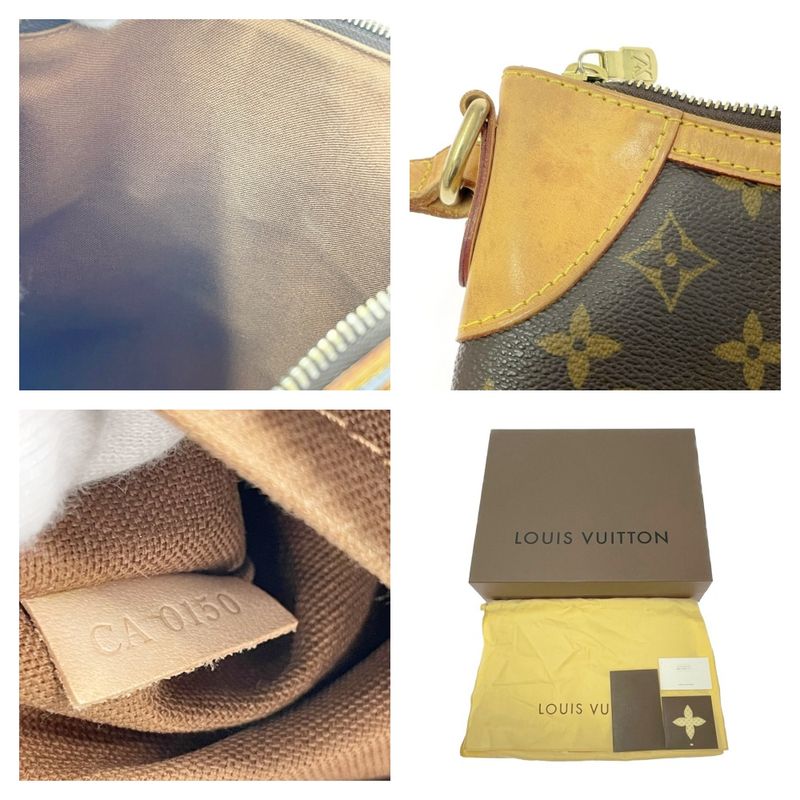 Louis Vuitton Monogram Odeon PM Shoulder Bag Brown